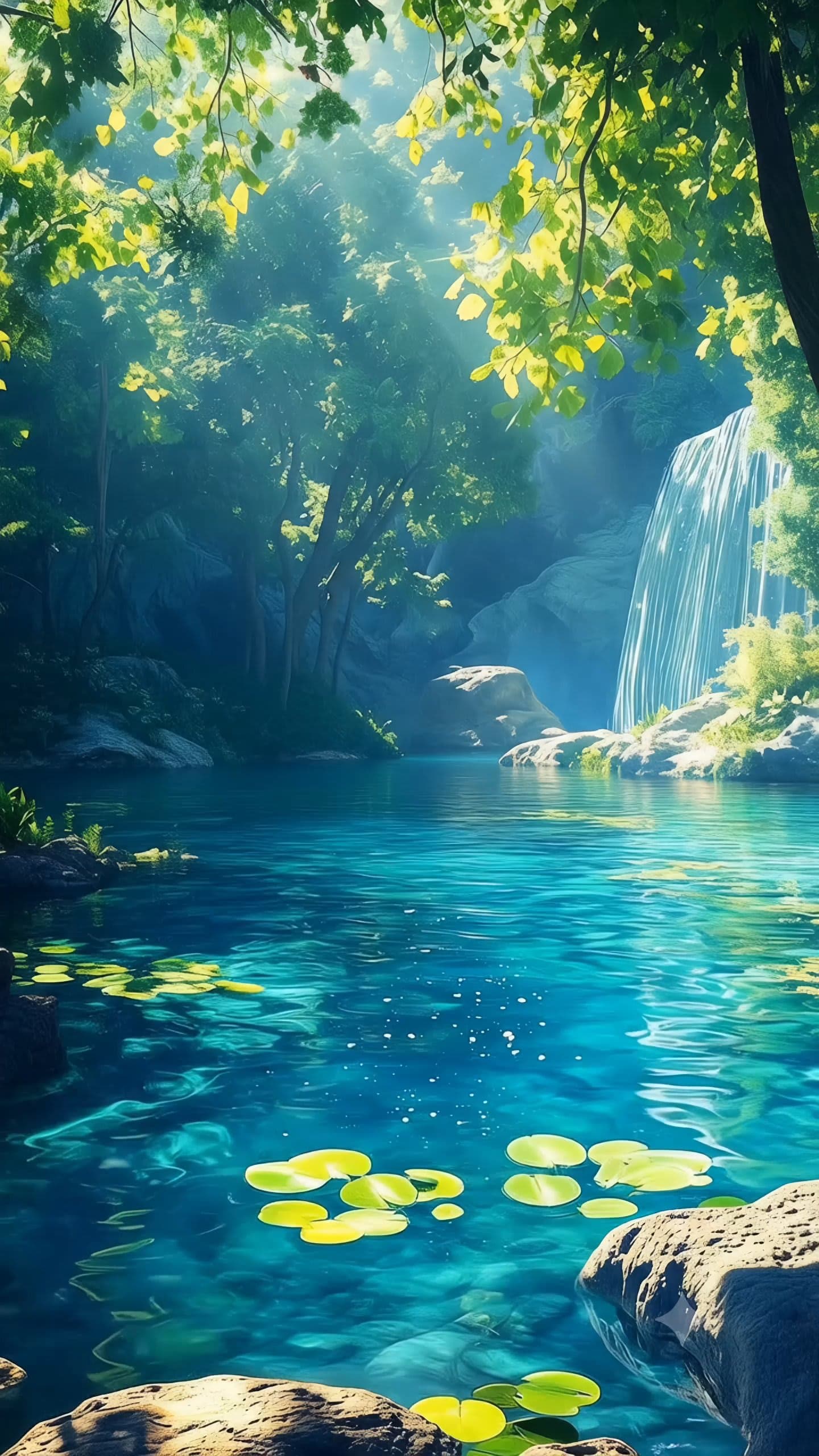 Dòng Suối Xanh Giữa Rừng Sâu